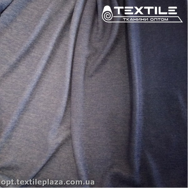 Трикотаж зимний однотонный 15679D19C2 градиент, голубой