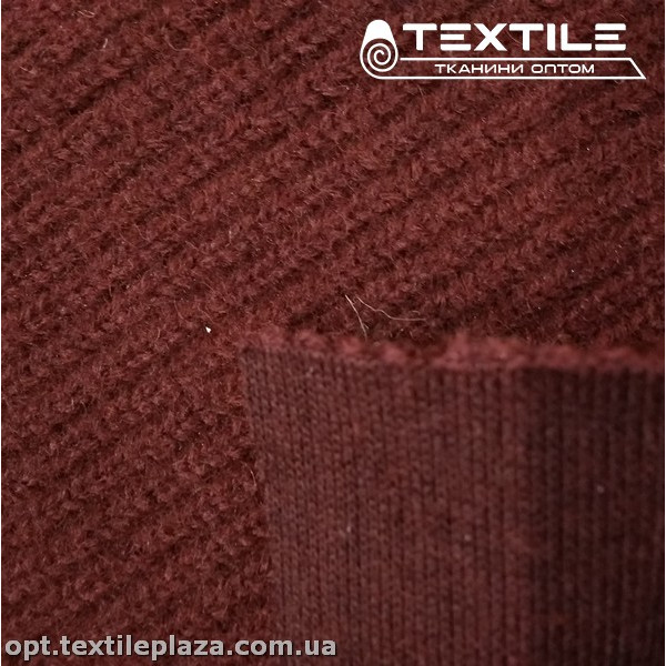 Трикотаж пальтовый 12005C2 довяз, бордовый