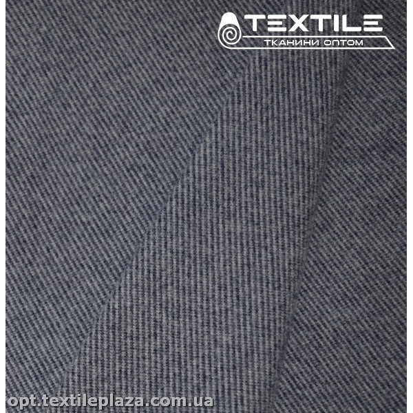 Трикотаж кашемир 3768D2C2 полоска, синий