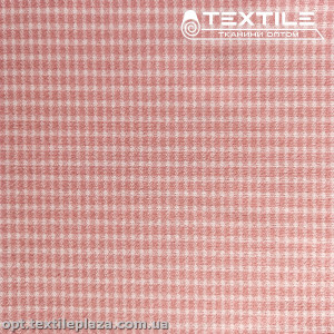 Трикотаж кашемир 2018D1C1 клетка, розовый