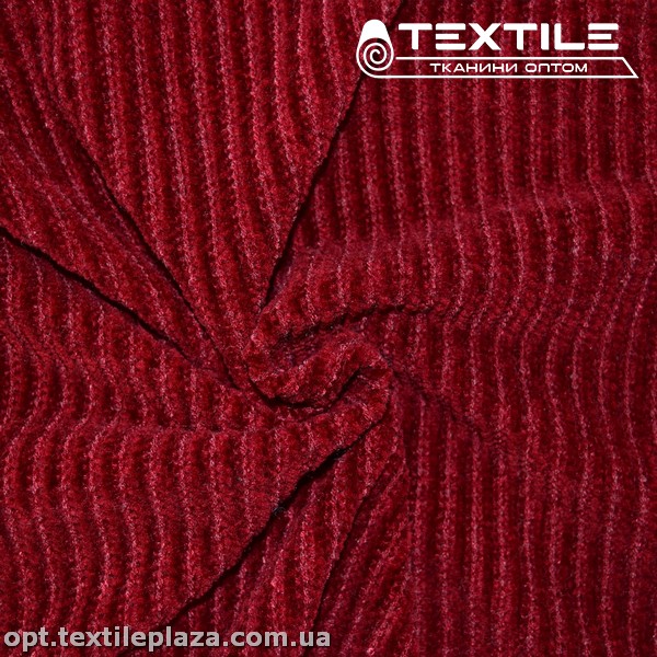 Трикотаж велюр 3655C6 бордовый