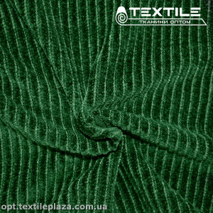 Трикотаж велюр 3655C8 темно-зеленый