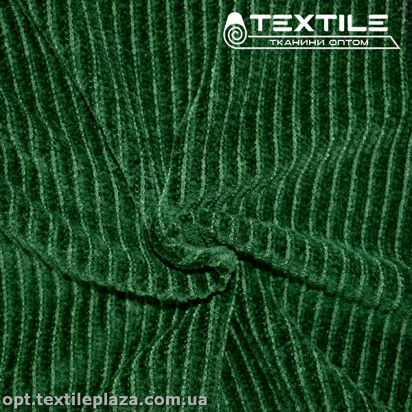 Трикотаж велюр 3655C8 темно-зеленый