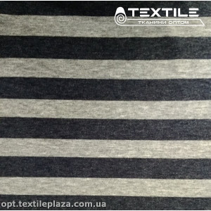 Трикотаж зимний цветной 2877D3C2 полоска, серо-графитовый