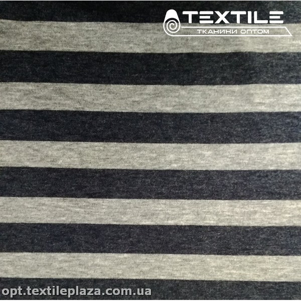 Трикотаж зимний цветной 2877D3C2 полоска, серо-графитовый