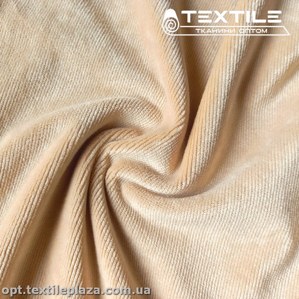 Трикотаж вельвет 4258C8 светло-пудровый