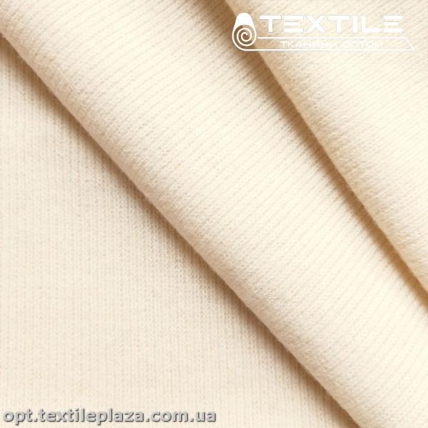 Трикотаж рубчик 4121C38 молочный