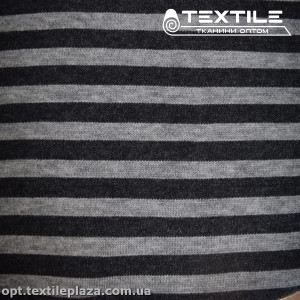 Трикотаж зимний цветной 3274D1C1 полоска, серо-графитовый
