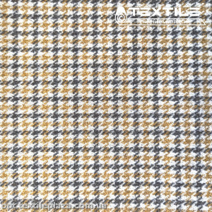 Трикотаж кашемир 4234D1C3 гусиная лапка, горчично-черный