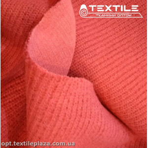 Трикотаж пальтовый 3109C5 довяз, кораллово-лососевый