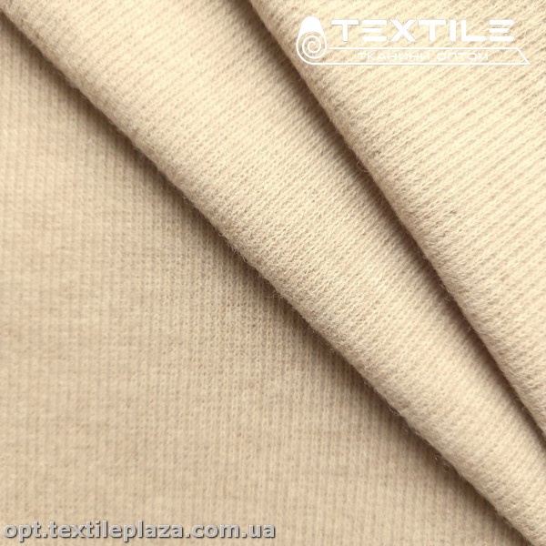 Трикотаж рубчик 4121C3 светло-бежевый