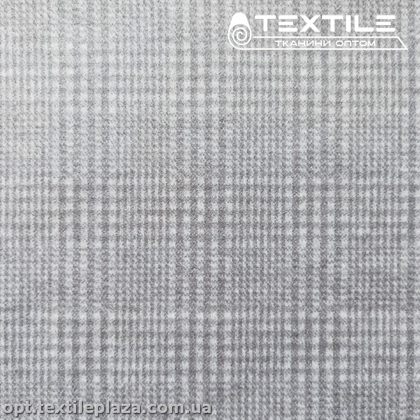 Трикотаж кашемир 4238D1C2 клетка, серый