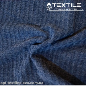 Трикотаж жаккард зимний 3345D73C3 вафелька, сизо-голубой