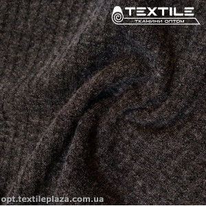 Трикотаж жаккард зимний 3345D73C5 вафелька, серый