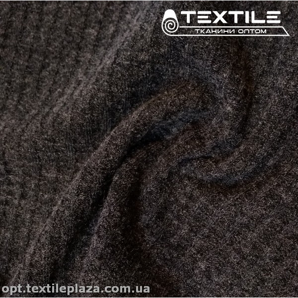 Трикотаж жаккард зимний 3345D73C5 вафелька, серый