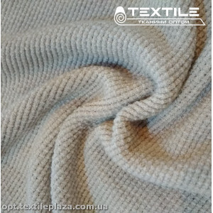 Трикотаж жаккард зимний 3348D95C4 полоска, серый