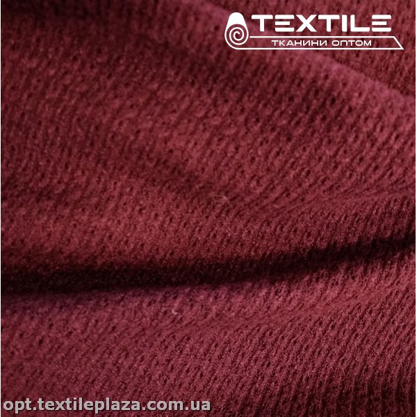 Трикотаж жаккард зимний 3348D92C6 полоска, марсал