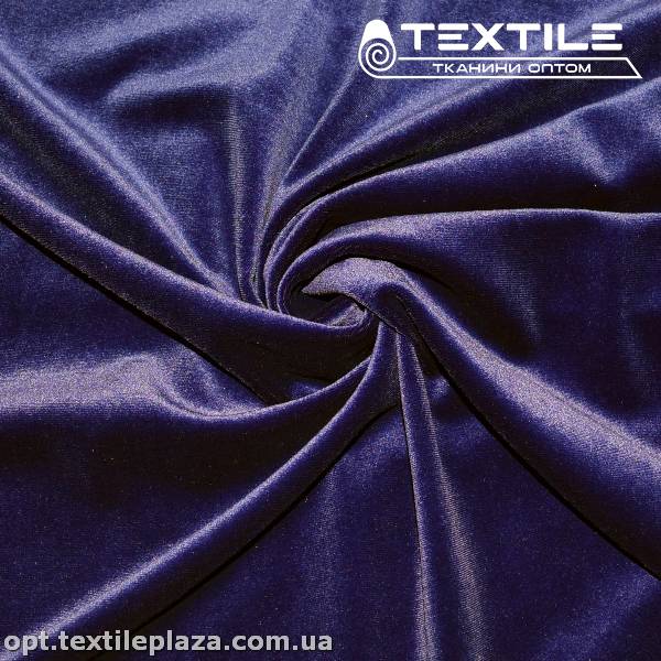 Велюр бархат 16139C4 баклажан
