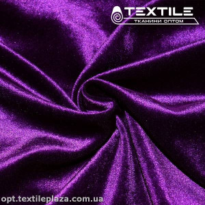 Велюр на трикотаже 2818C4 фиолетовый