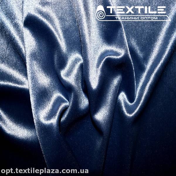 Велюр на дайвинге 3335C2 серо-голубой