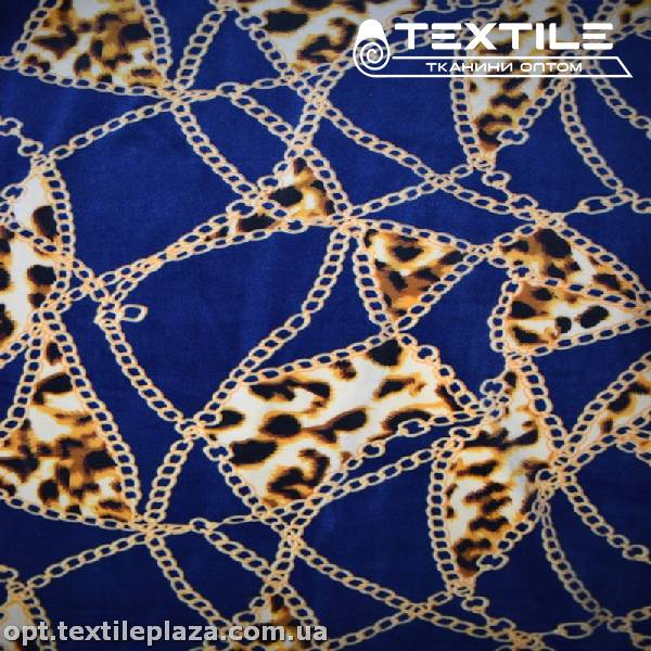 Велюр цветной 222D59C1 цепи, синий