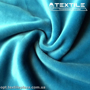 Велюр бархат 4242C1 мятно-бирюзовый