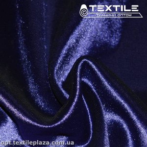 Велюр на дайвинге 2868C5 темно-синий