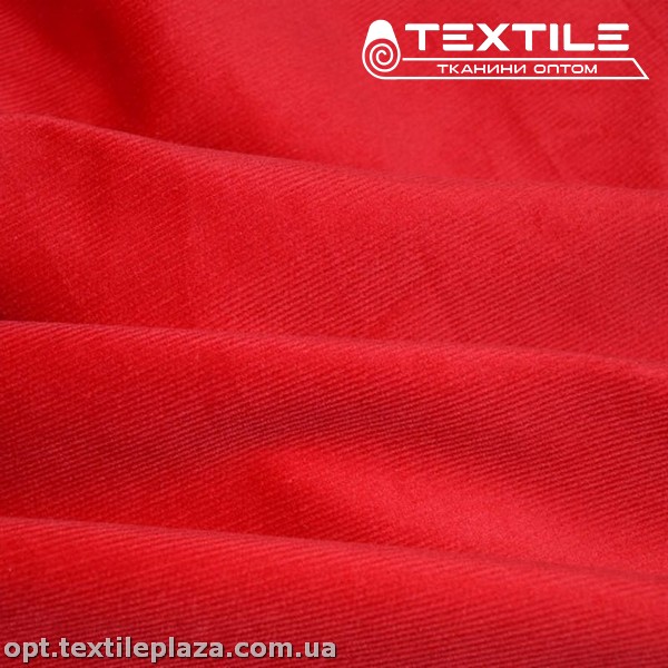 Микровельвет 17806C340 ярко-красный