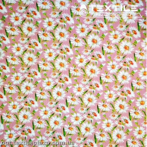 Вискоза-крэш цветная 4070D30C4 цветы, розовый