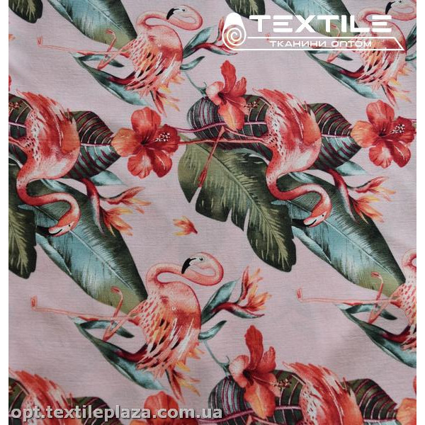 Штапель цветной 3894D57C3 фламинго, персиковый