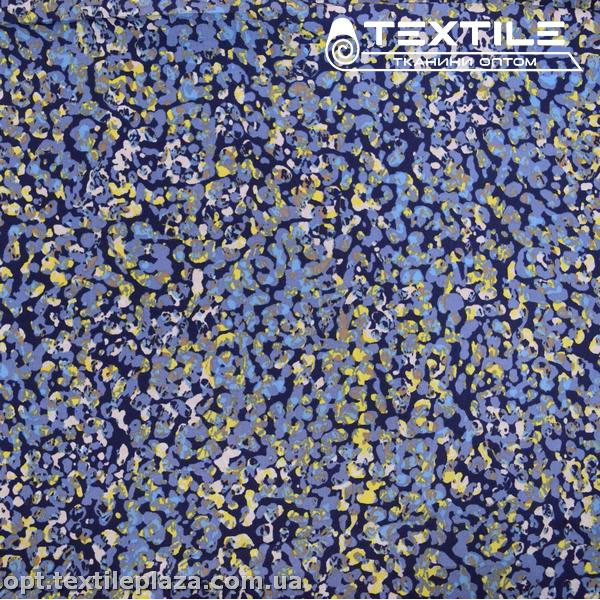 Штапель цветной 4076D39C1 цветы, синий