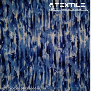 Штапель цветной 3812D1C2 абстракция, голубой