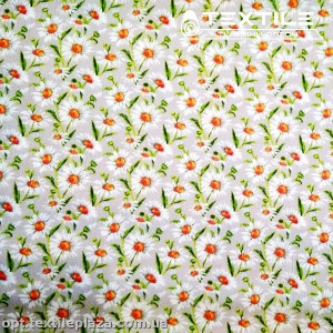 Вискоза-крэш цветная 4070D30C2 цветы, серый