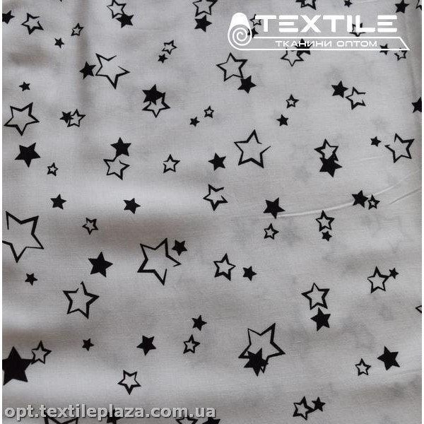 Штапель цветной 3823D28C1 звезды, белый