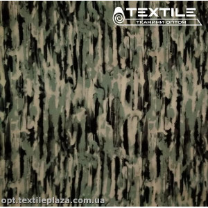 Штапель цветной 3812D1C1 абстракция, мятный