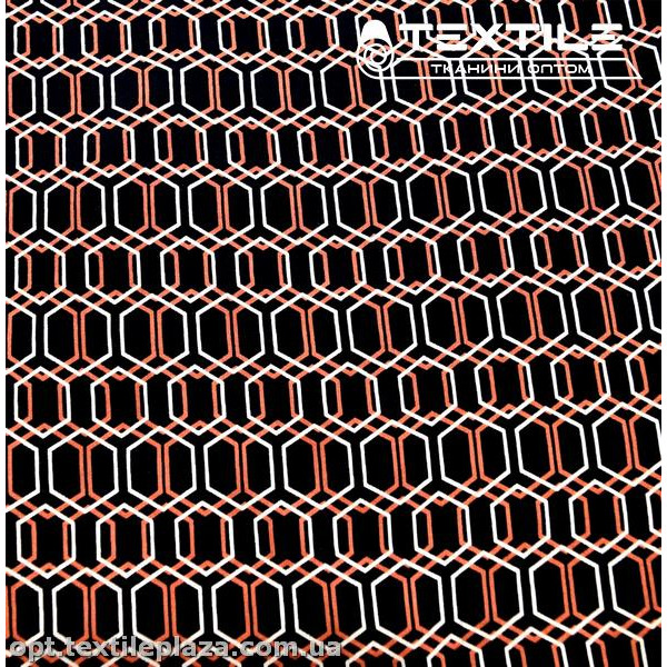 Штапель цветной 3895D23C3 соты, чёрный