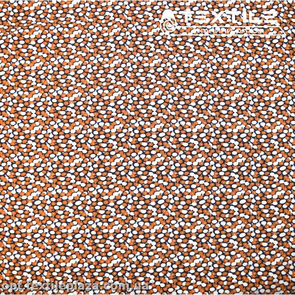 Штапель цветной 4084D4C1 горошек, темно-синий