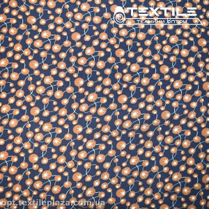 Штапель цветной 4084D11C1 цветы, черный