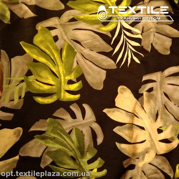 Штапель цветной 3823D5C3 листья, черный