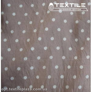 Вискоза-нейлон крэш цветная 3833D108C4 горошек, бежевый