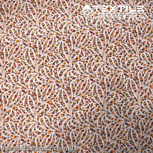 Штапель цветной 4084D14C1 цветы, белий