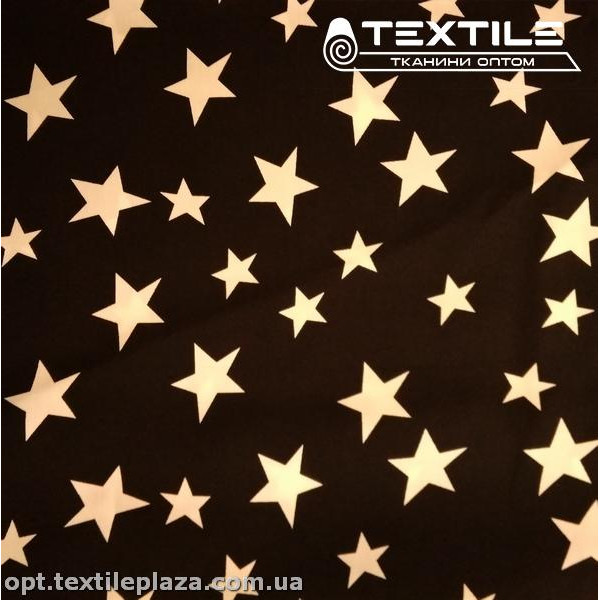 Штапель цветной 3895D20C4 звезды, черный
