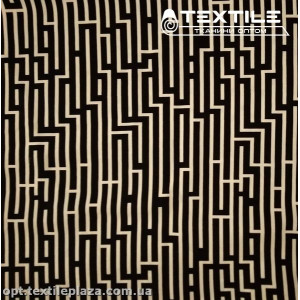 Штапель цветной 3820D17C1 узор, черный