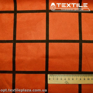 Замша клетка 17750C7 оранжевый