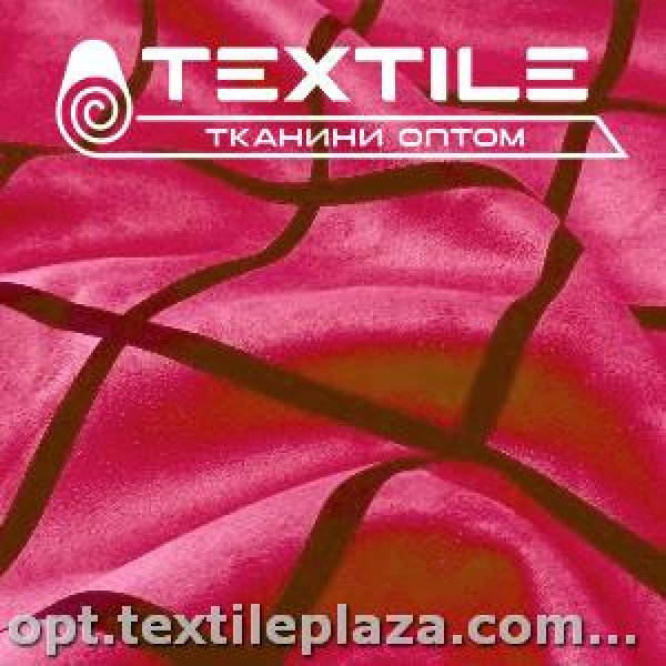 Замша клетка 17750C5 малиновый